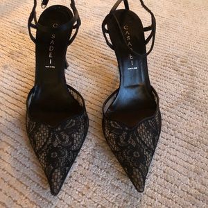 Casadei Black Lace heels